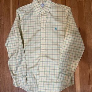 Brooks brothers Button down adult small yellow multi